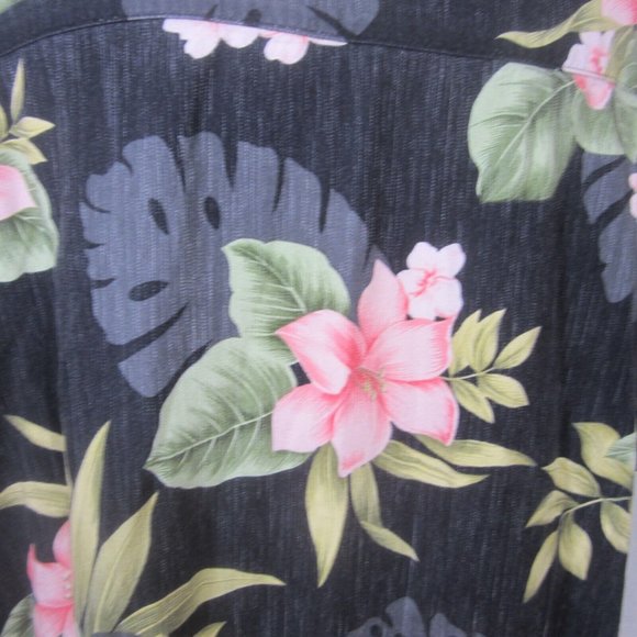 Jamaica Bay Women Hawaiian Shirt rayon 2X floral tropical aloha luau vintage 90s - Picture 7 of 9